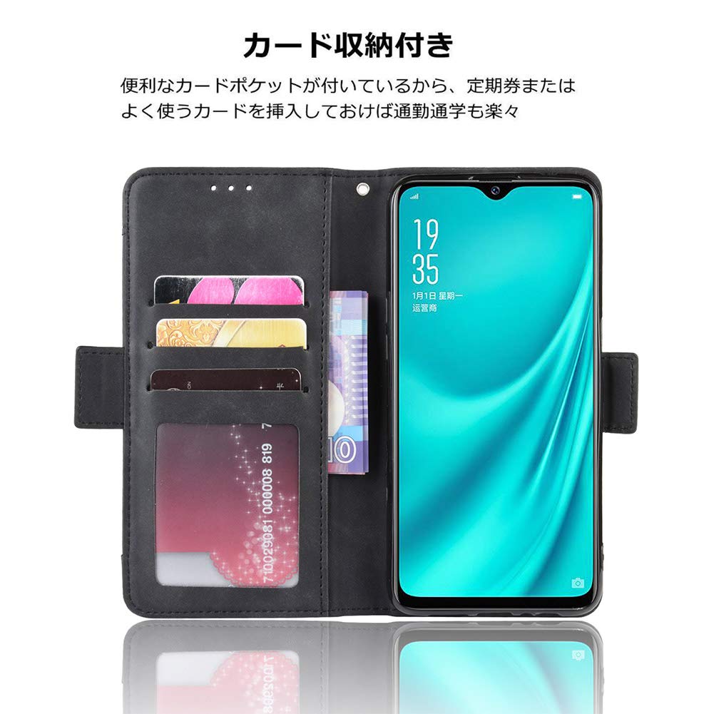 Amazon.co.jp: YEZHU Oppo Reno A 手帳型ケース・全面保護・カード